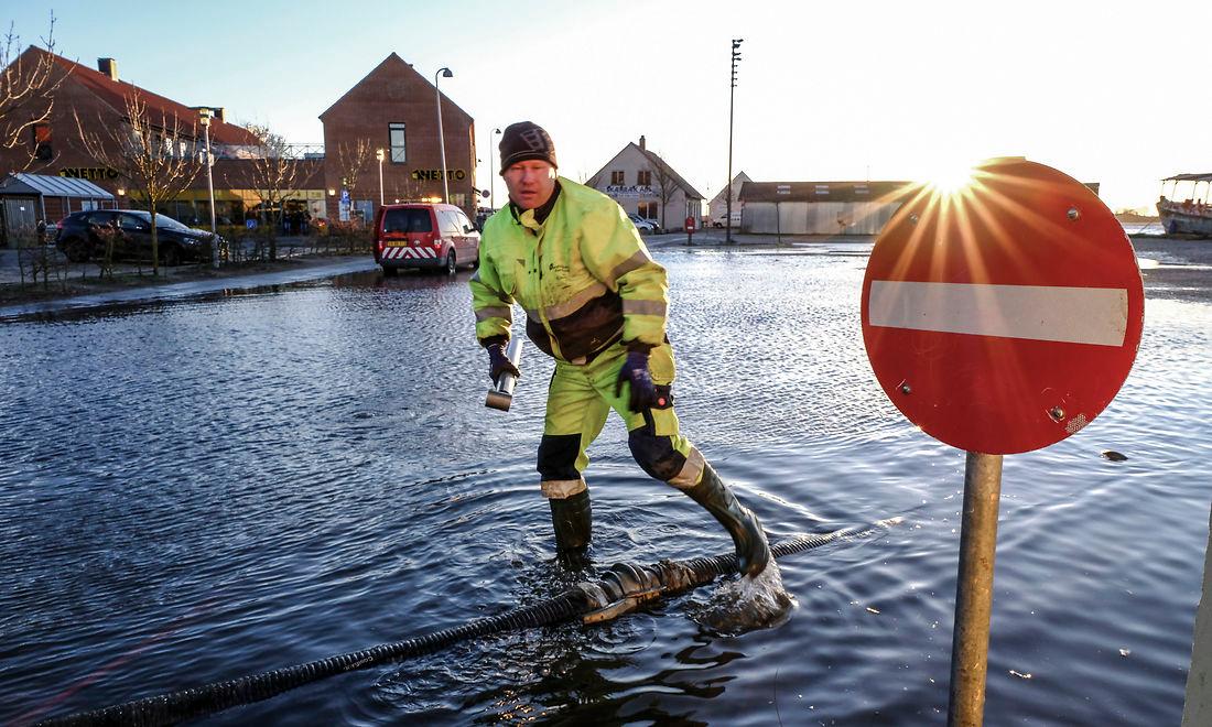 Busholdeplads i Stege, som den så ud 2. januar.