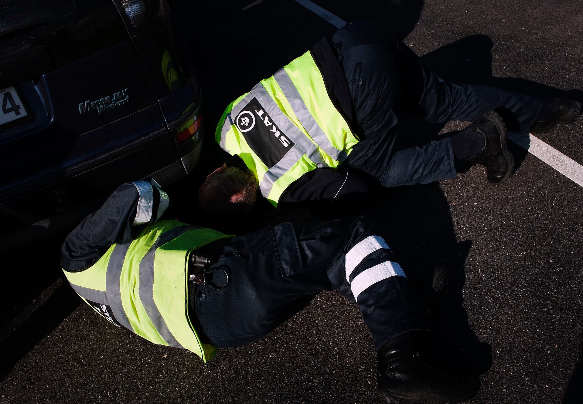 Skat har før brugt rygmærker fx ved razziaer ved grænsen som her. Dummebøder på ejendomsskatteområdet er noget nyt.